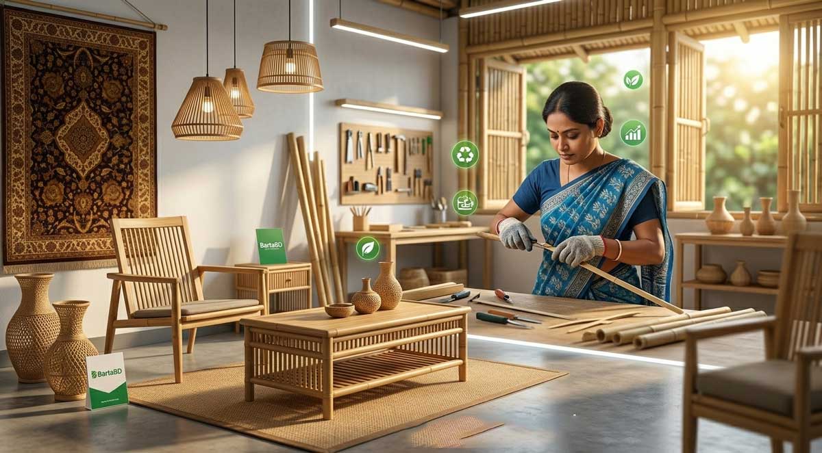 পরিবেশবান্ধব বাঁশ শিল্প: গ্রামীণ অর্থনীতিতে নতুন সম্ভাবনার দুয়ার