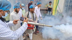 জনসচেতনতা বাড়াতে গাজীপুরে শরিফুল ইসলাম খানের পরিচ্ছন্নতা কর্মসূচি