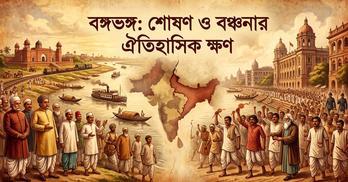 বঙ্গভঙ্গ: শোষণ ও বঞ্চনার ঐতিহাসিক ক্ষণ
